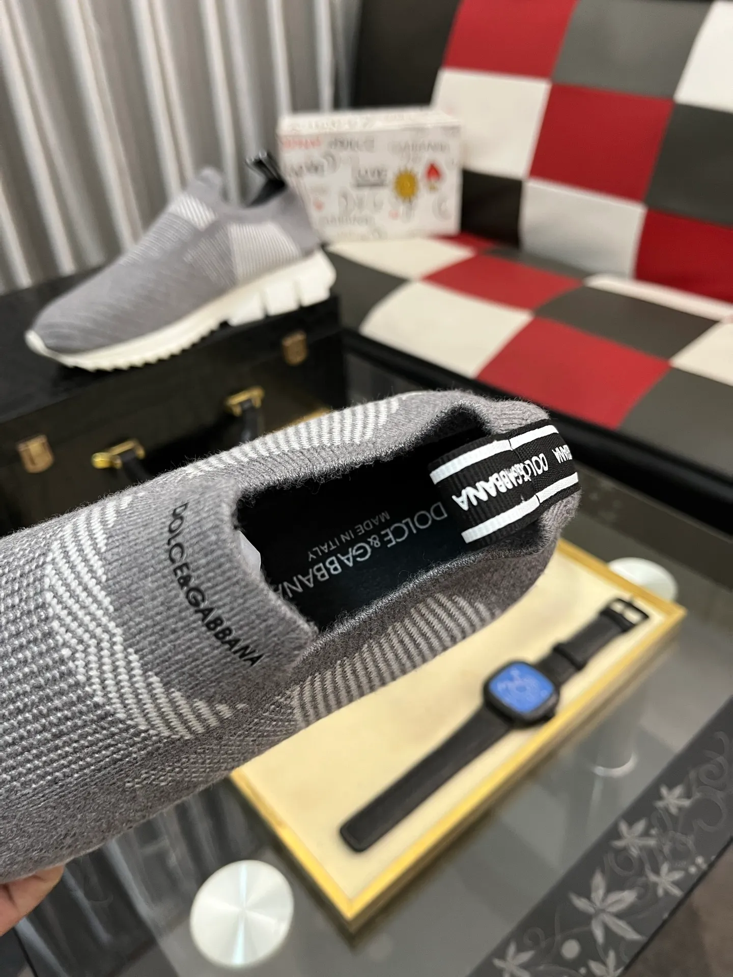 Men's men's shoes💰340⌚️⌚️【DG～】men's casual shoes 2022z cabinet simultaneous sale 🔶🔷🔜The upper is made of cowhide spliced fabric ➕Mesh lining, which is comfortable and breathable. The sole is: the original comfortable and wear-resistant outsole, ⚠️The real thing📱Photographed🎬The real thing is better📢📢📢Size: 35-46